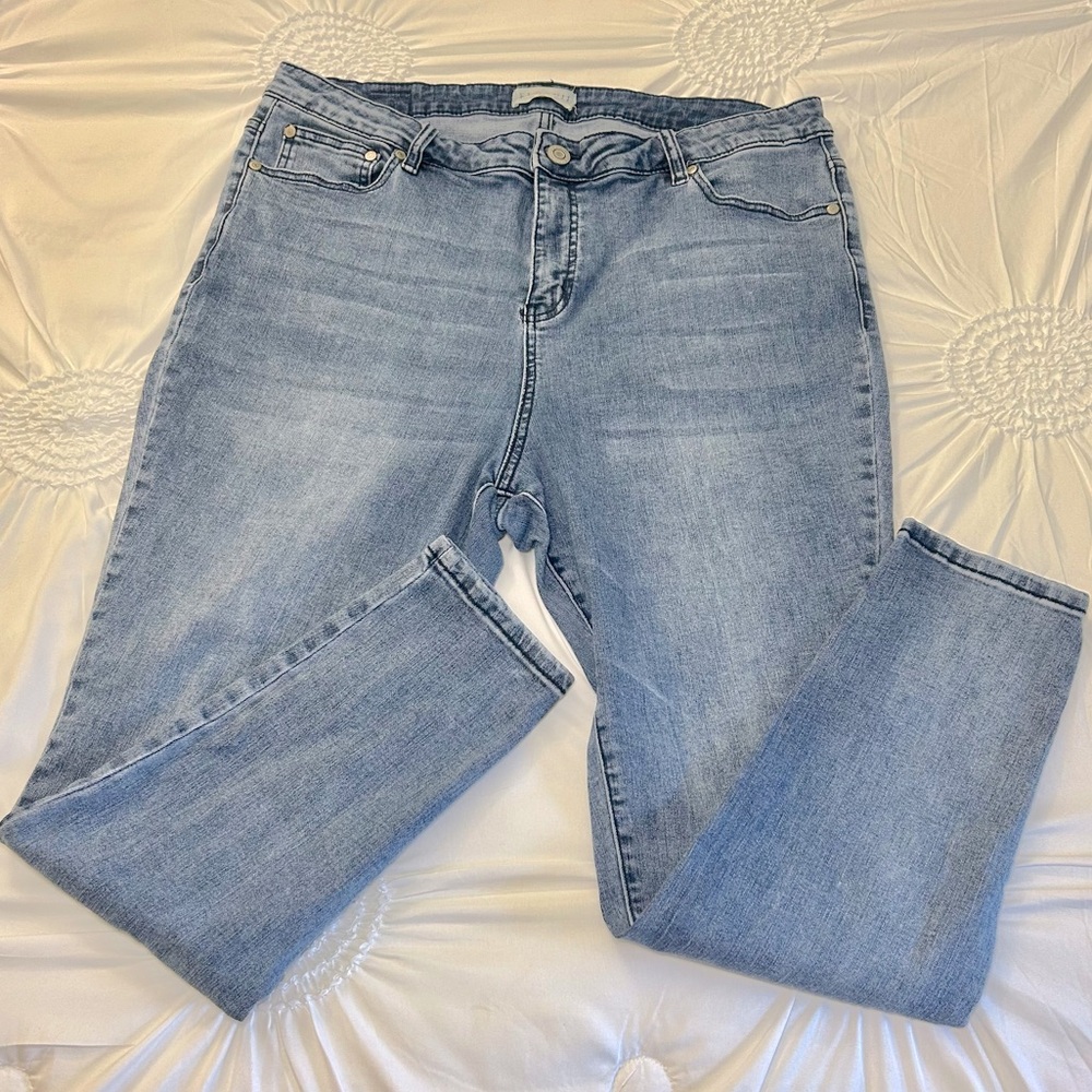 Eloquii Light Wash Denim Casual Jeans Size 20